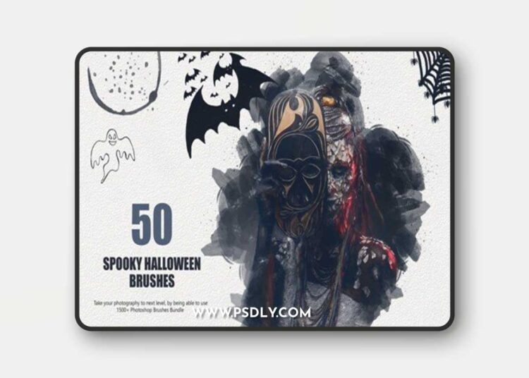 50 Spooky Halloween Brushes LRGNLXB