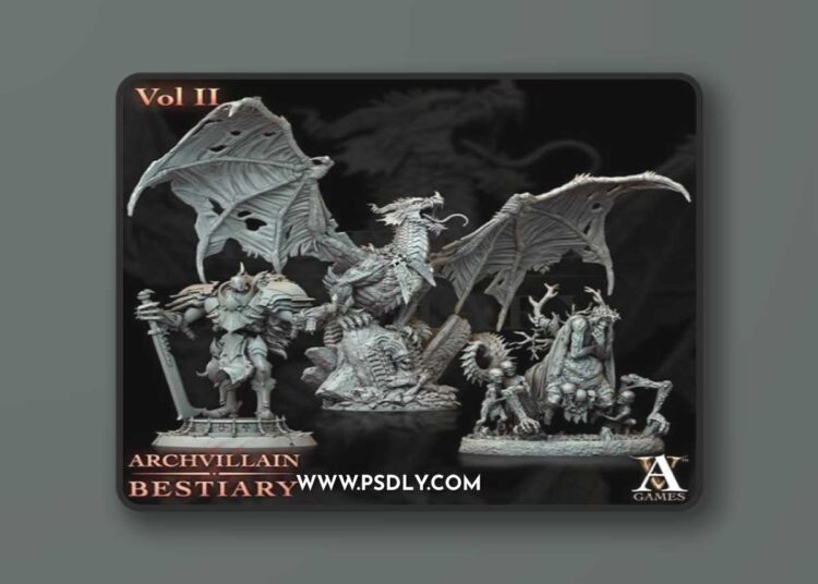Archvillain Games – Archvillain Bestiary Vol. II – 3D Print Model STL