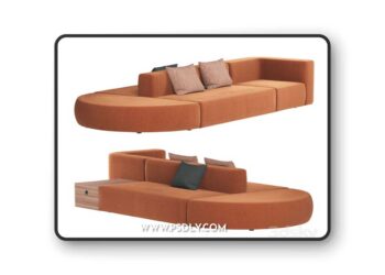 Banken Montis sofa 3D Model