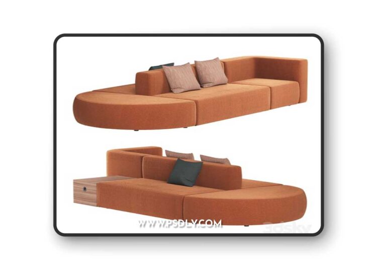 Banken Montis sofa 3D Model