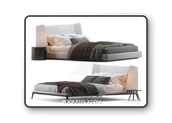 Bed by Flexform 3D Model