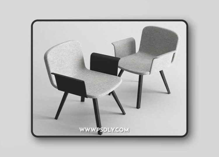 Bolia Palm Dining chair Set 3D Model