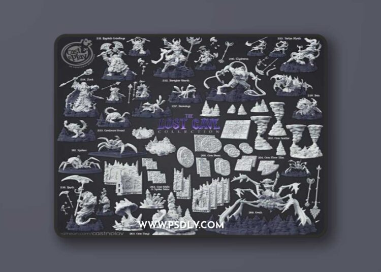 Cast N Play – The Lost Cave – 3D Print Model STL