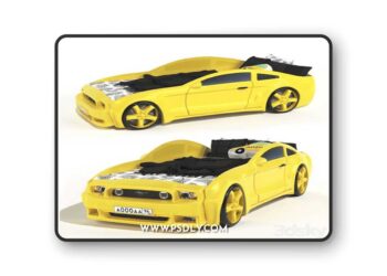 Children's bed - car 3D Model