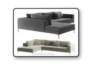 Corner sofa Kona 3D Model