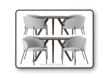 Dining set by Domstore 3D Model