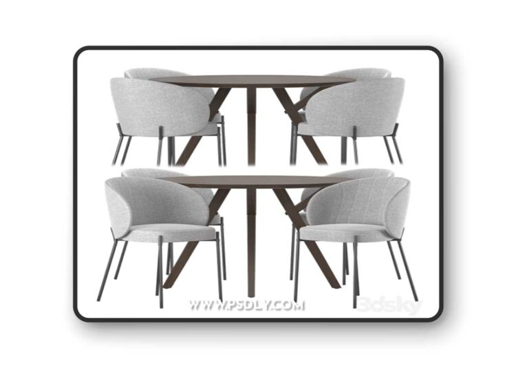 Dining set by Domstore 3D Model