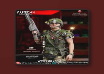 Kuton Figurines – Corporal Hicks – 3D Print Model STL