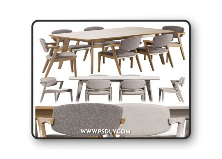 Malone-Dining-group-3D-Model