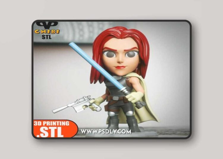 Mara Jade Chibi – 3D Print Model STL