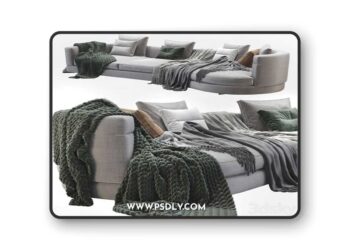 Minotti Alexander Sofa 3D Model