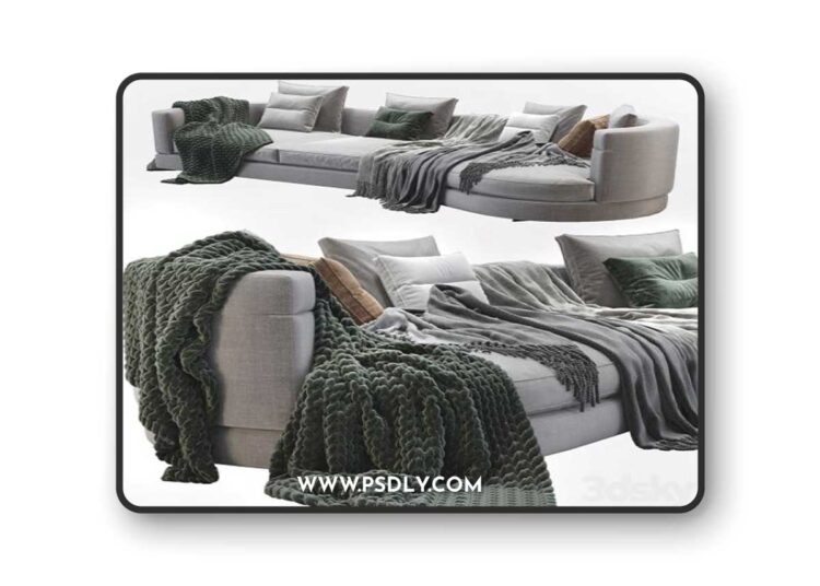 Minotti Alexander Sofa 3D Model