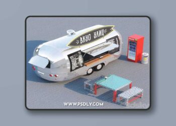 Module for an outdoor cafe 3D Model