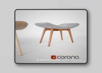 Ottoman CONTOUR 3D Model