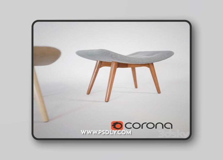 Ottoman CONTOUR 3D Model