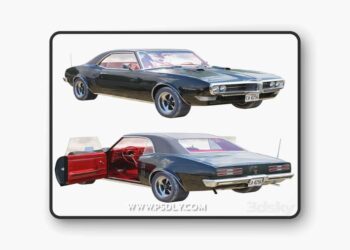 Pontiac firebird 1968 3D Model
