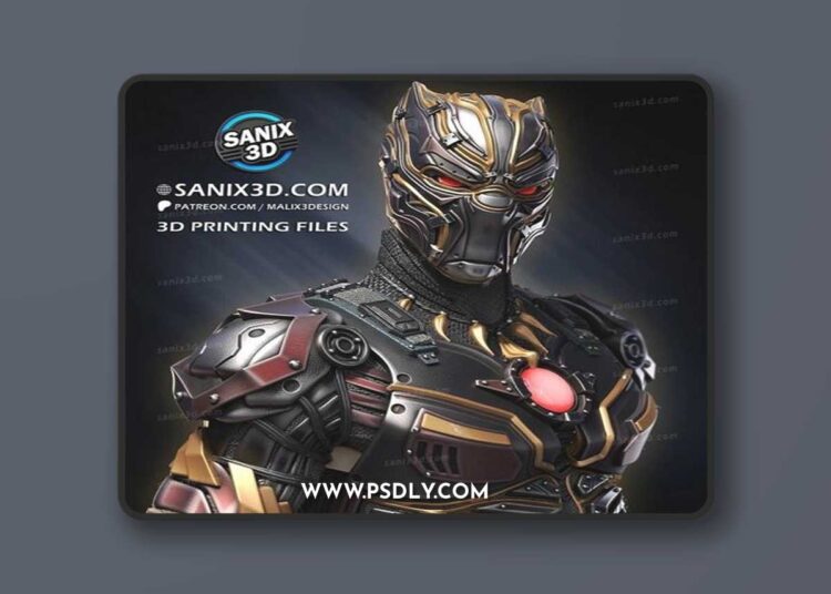Sanix – IRON Collection – IRON PANTHER – 3D Print Model STL