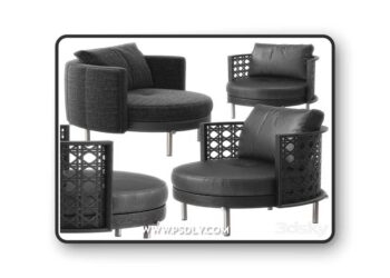 Torii armchairs by Minotti