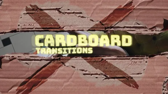 Videohive Cardboard Transitions 54289959