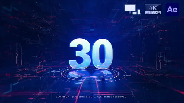Videohive Digital Countdown V2 54470975
