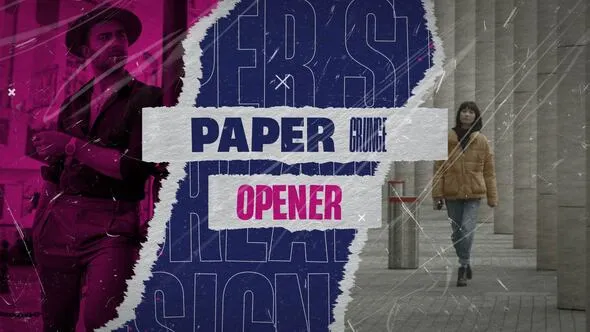 Videohive Paper Grunge Opener 54253023