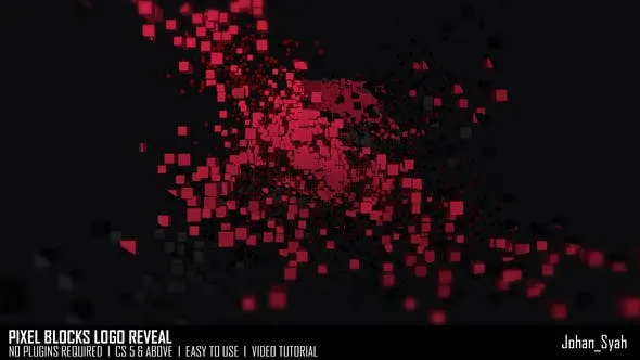 Videohive Pixel Blocks Logo Reveal 54186619