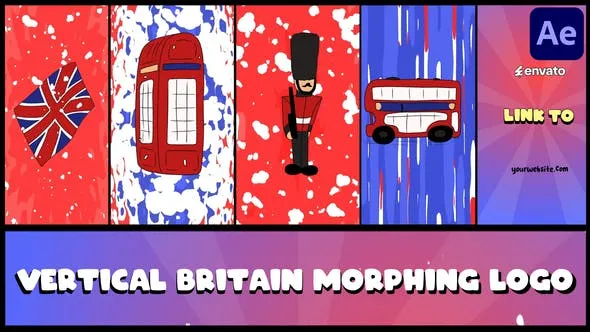 Videohive Vertical Britain Morphing Logo for After Effects 54215878