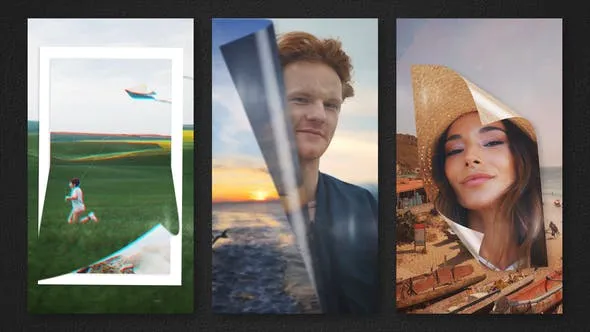 Videohive Vertical Page Turn Reel Transitions 54109690