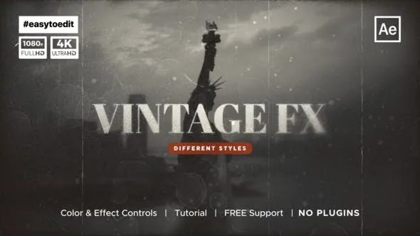 Videohive Vintage Fx Overlay 54211943