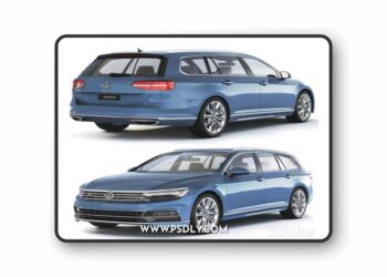Volkswagen Passat B8 Variant R-Line 2015 3D Model