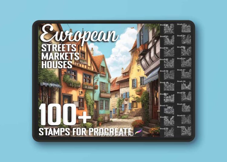 100+ Building Stamps & Brushes for Procreate