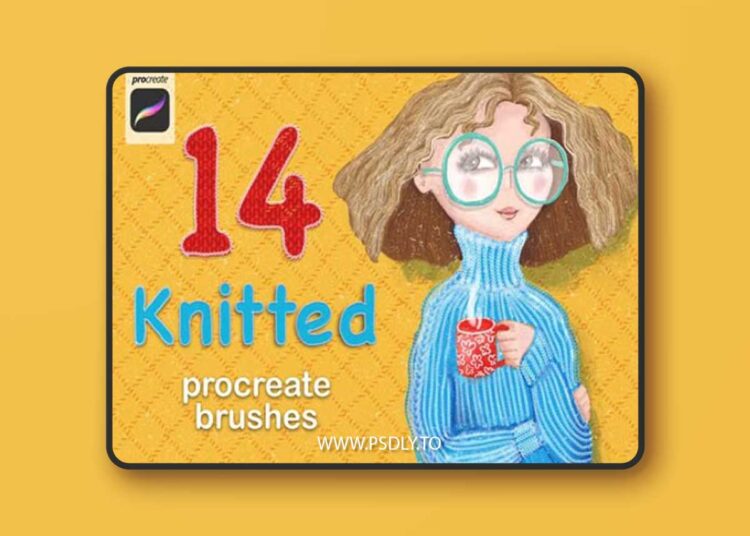 14 Knitted Patterns - Procreate Brushes