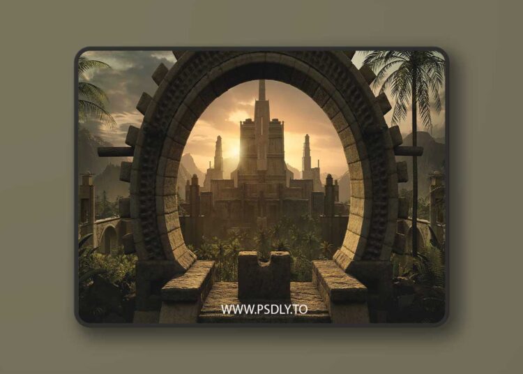 Ancient Ruins Kitbash 3D Model