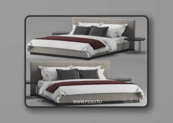 B&B italia Maxalto Bauci Ovidio bed
