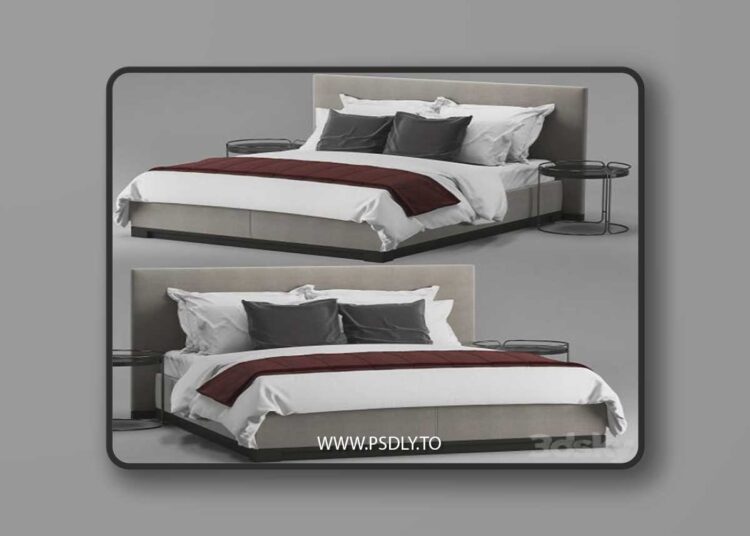 B&B italia Maxalto Bauci Ovidio bed