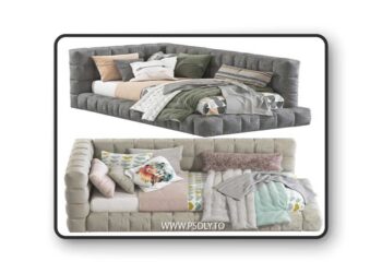 Bed Baldwin Lounge Corner Upholstered Bed 2