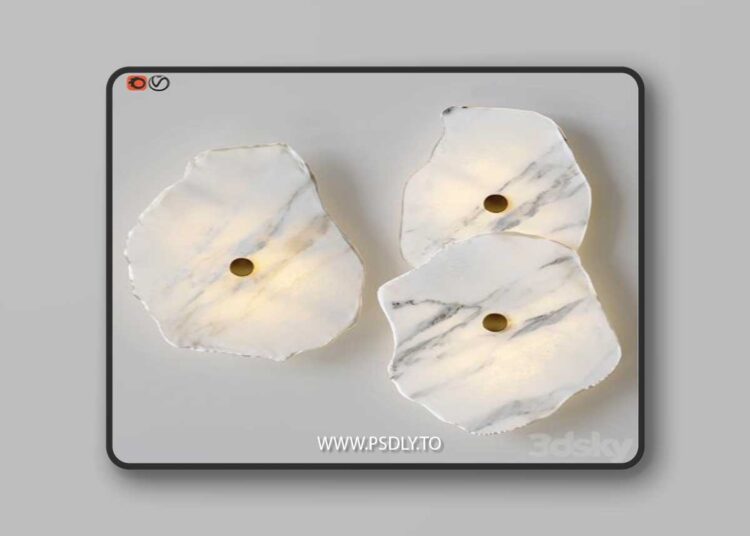 Bra Marble Flower 3D Model