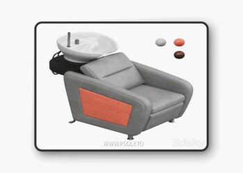 Hairdressing chair for hair washing MADISON