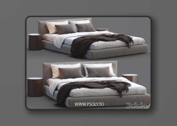 Meridiani Bed SCOTT 3D Model