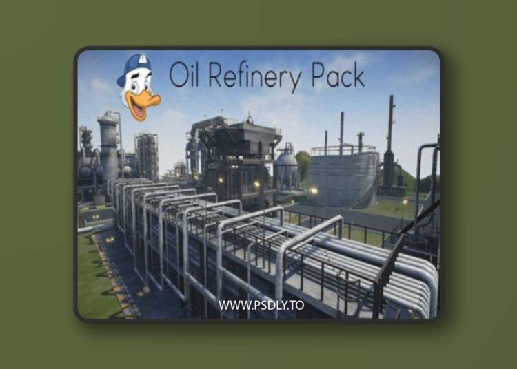 Oil Refinery Pack 3D Model