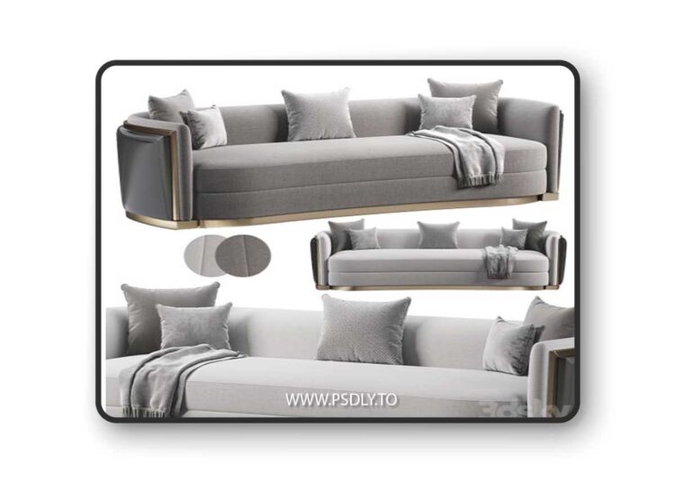 POWDERY SOFA by Bykepi 3D Model
