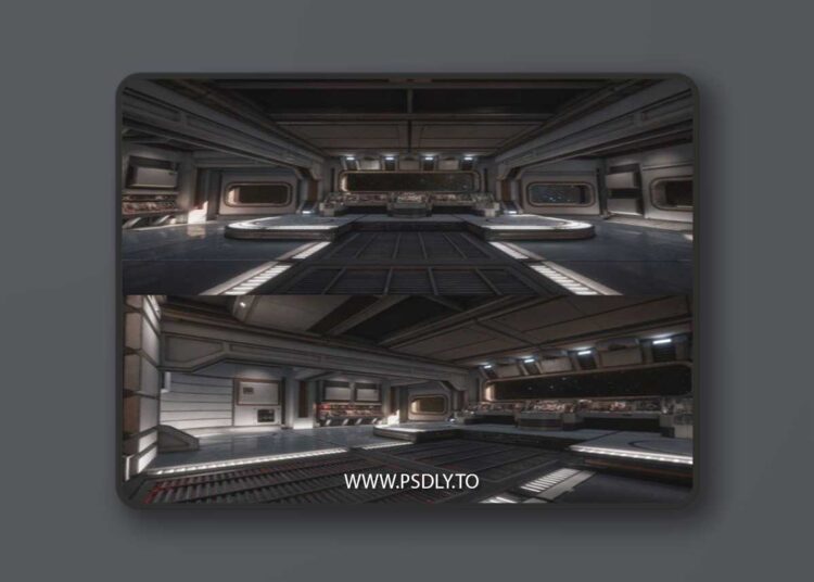 Sci-Fi Interior Asset Pack 1 3D Model