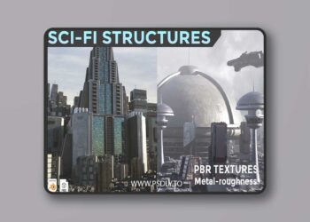 Sci-Fi Structures Vol 1 3D Model