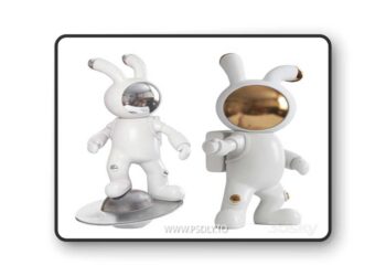 Space rabbit sculpture 3D Model