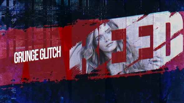 Videohive Grunge Glitch intro 55015606