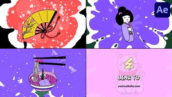 Videohive Japanese Morphing Logo for After Effects 54956664