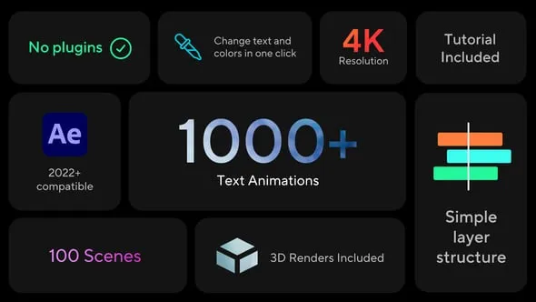 Videohive SPOTLIGHT - DESIGNS AND TYPOGRAPHY PACK 55039538