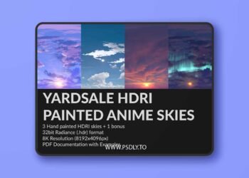 YARDSALE HDRI Painted Anime Skies 01
