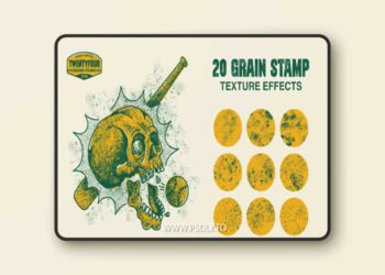20 Grain Stamps Procreate Brush MXNC6HB