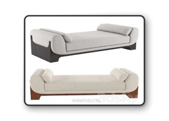 Beaufort Boucle Daybed 3D Model